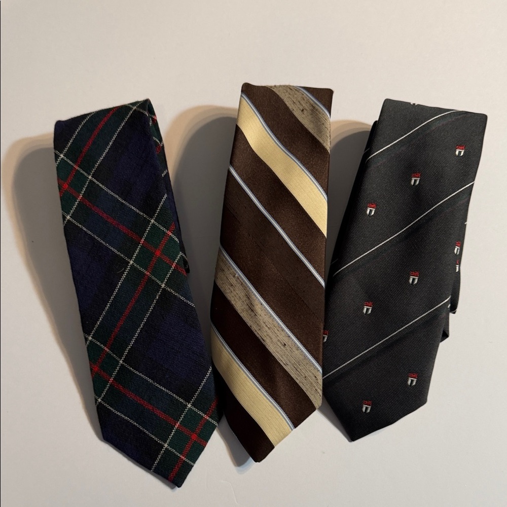 Classic Men's Tie Collection - Plaid, Striped, and Patterned